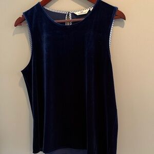 Vineyard Vines Deep Blue Velvet Tank Top Medium women’s